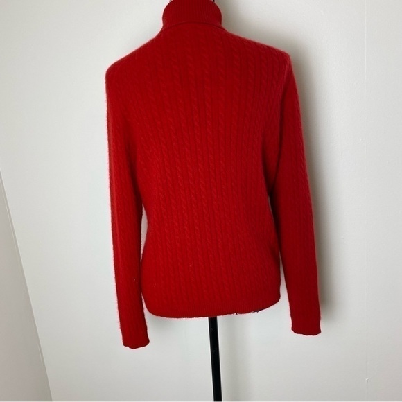 Charter Club 100% Cashmere Cable Knit Turtleneck Sweater - Picture 7 of 15